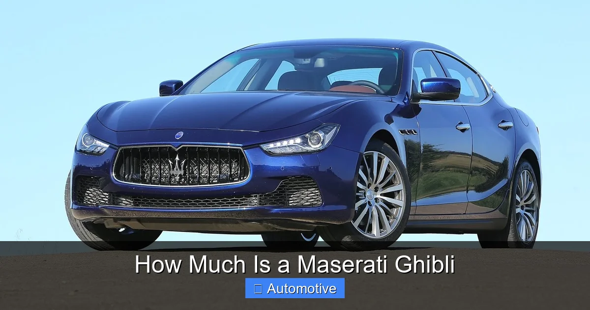 How Much Is a Maserati Ghibli