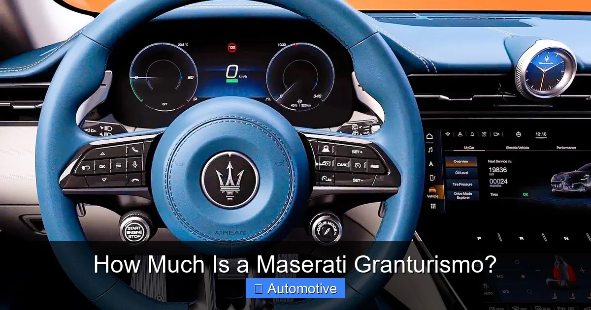 How Much Is a Maserati Granturismo?