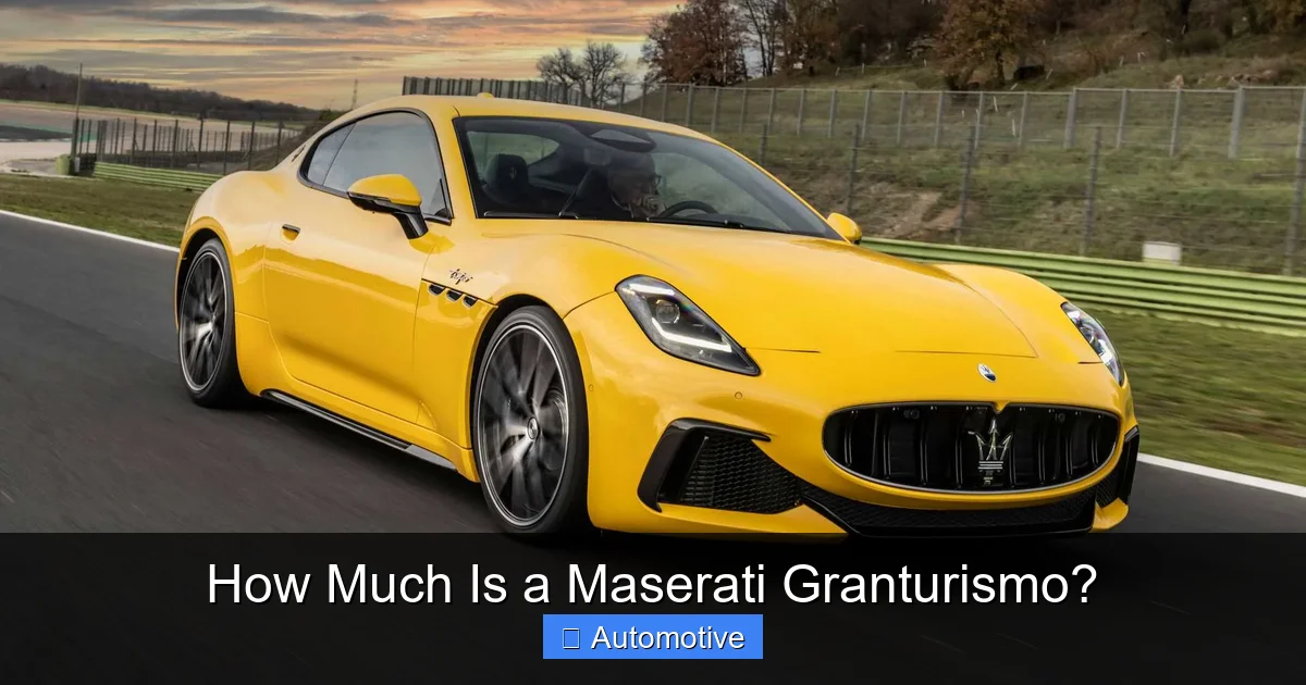 How Much Is a Maserati Granturismo?