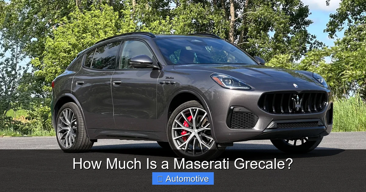 How Much Is a Maserati Grecale?