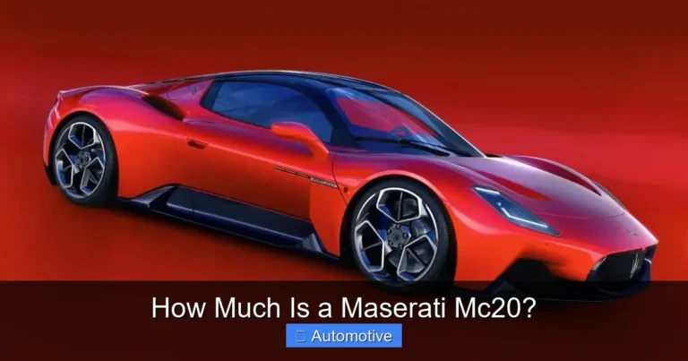 How Much Is a Maserati Mc20?