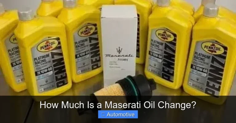 How Much Is a Maserati Oil Change?