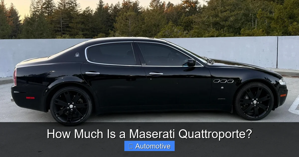 How Much Is a Maserati Quattroporte?