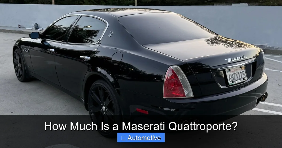 How Much Is a Maserati Quattroporte?