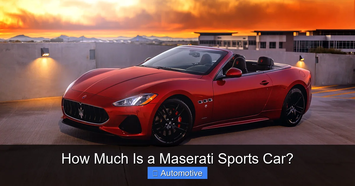 How Much Is a Maserati Sports Car?