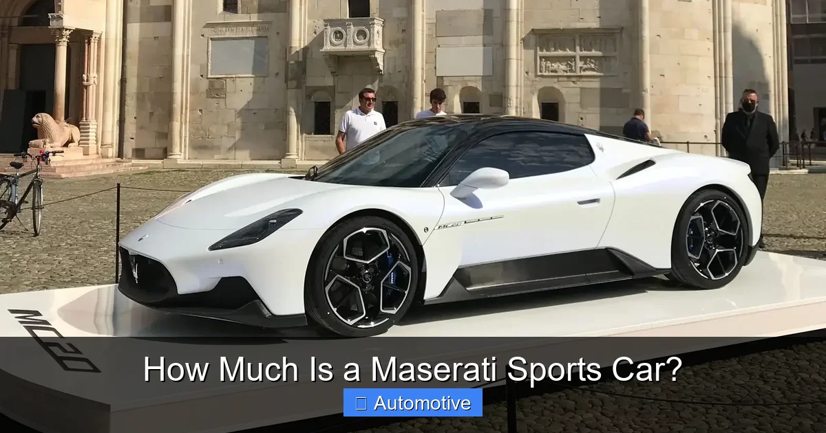 How Much Is a Maserati Sports Car?