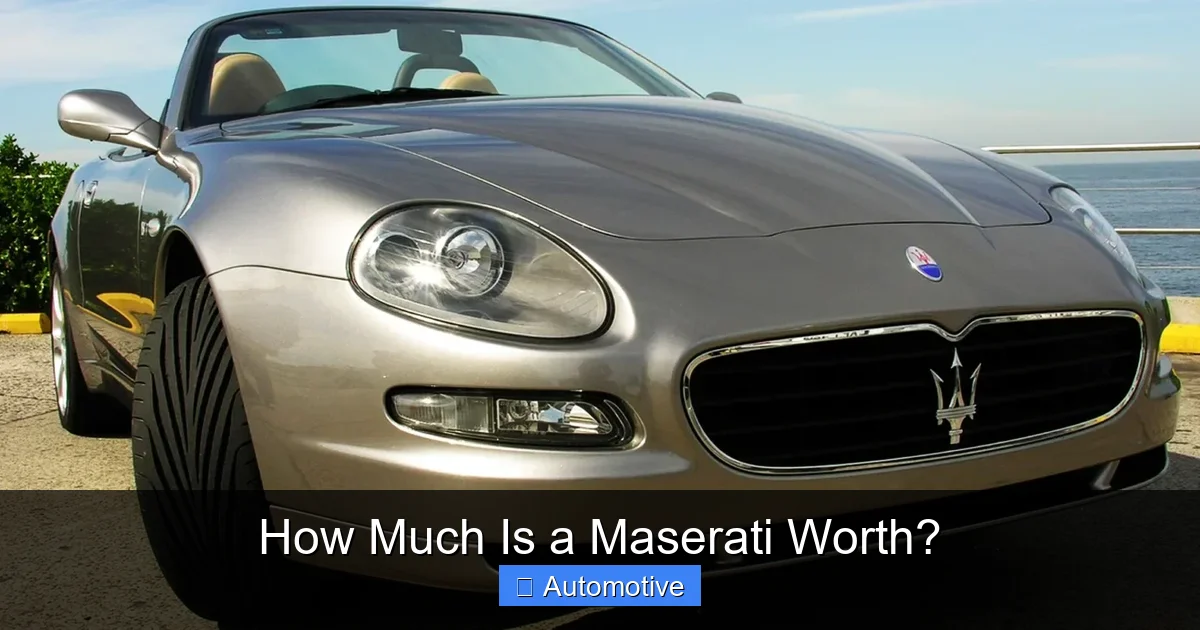 How Much Is a Maserati Worth?