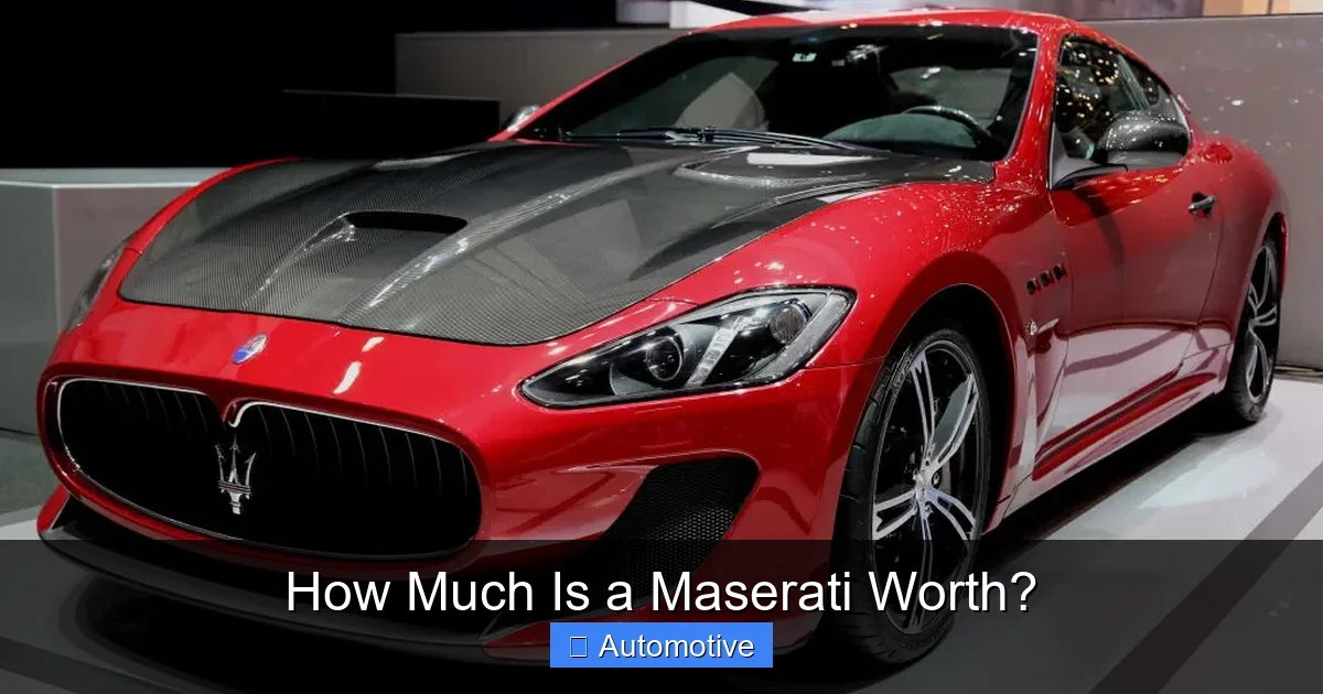 How Much Is a Maserati Worth?