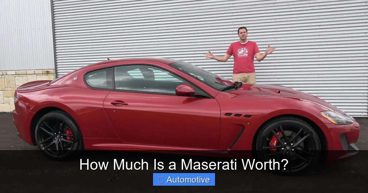 How Much Is a Maserati Worth?