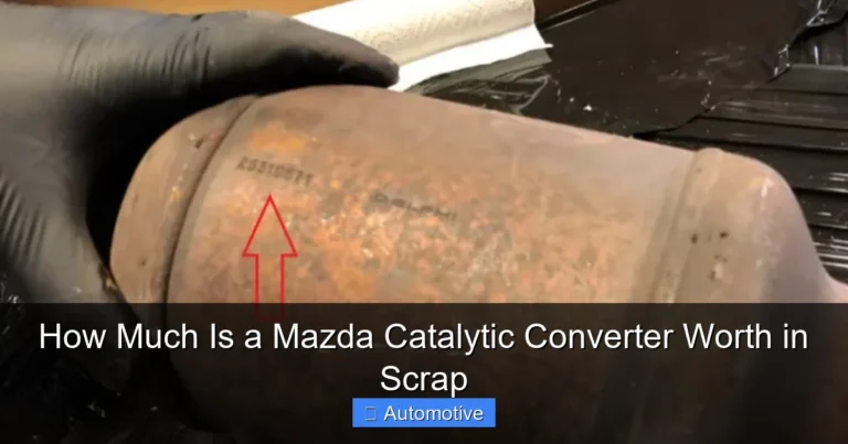 How Much Is a Mazda Catalytic Converter Worth in Scrap