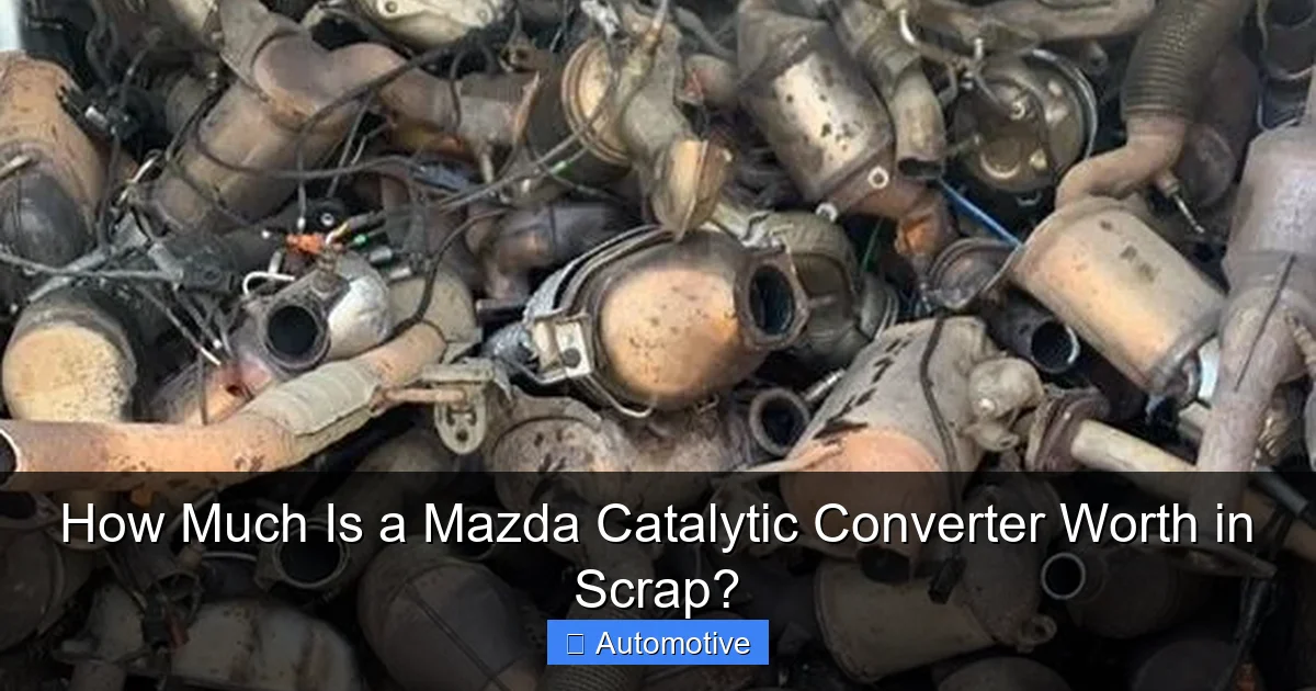 How Much Is a Mazda Catalytic Converter Worth in Scrap?