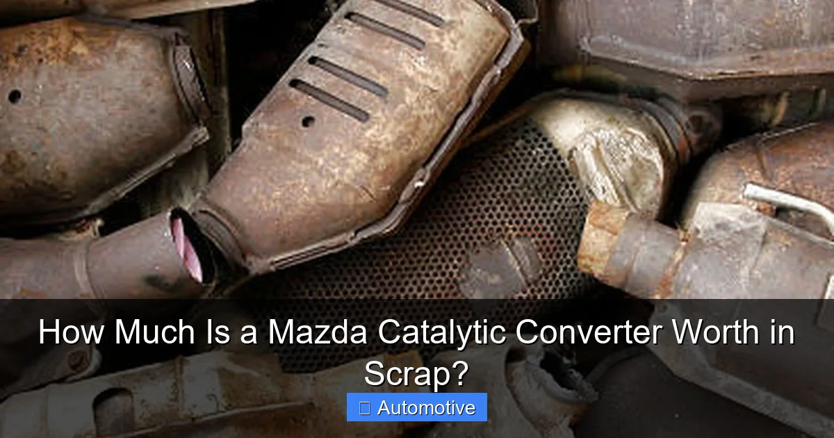 How Much Is a Mazda Catalytic Converter Worth in Scrap?