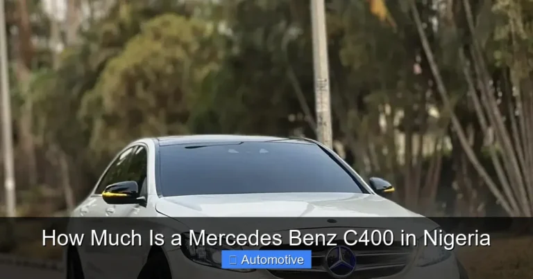 How Much Is a Mercedes Benz C400 in Nigeria