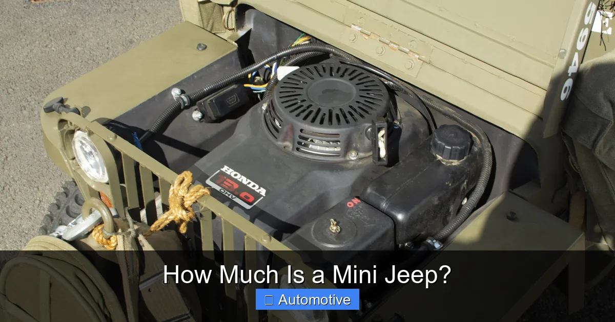 How Much Is a Mini Jeep?