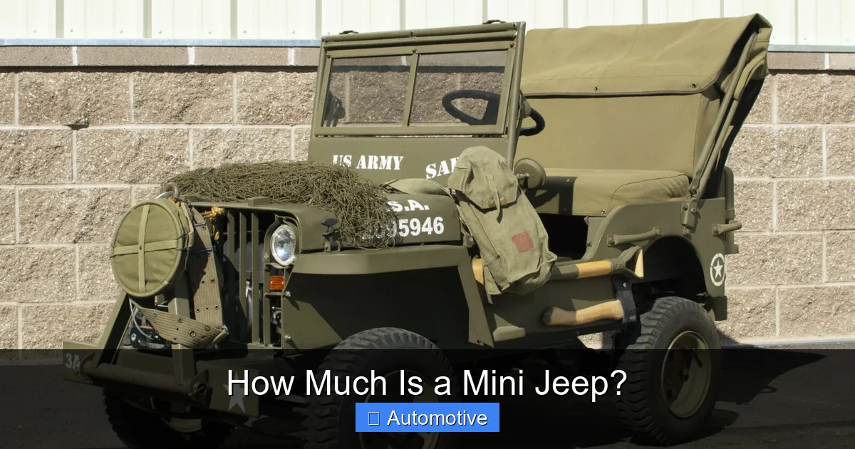 How Much Is a Mini Jeep?
