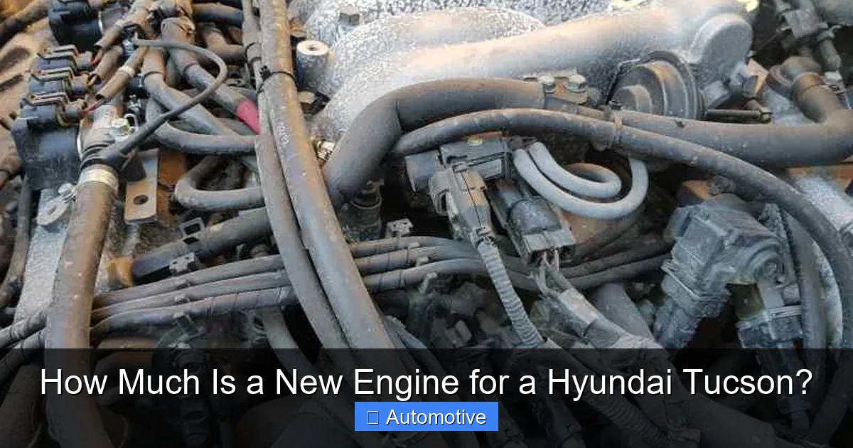 How Much Is a New Engine for a Hyundai Tucson?