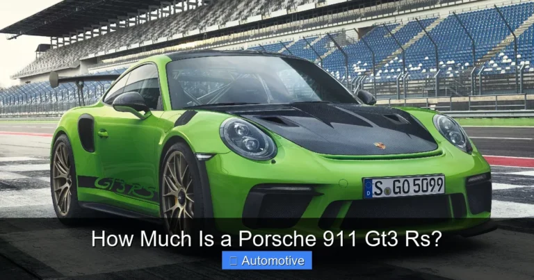 How Much Is a Porsche 911 Gt3 Rs?