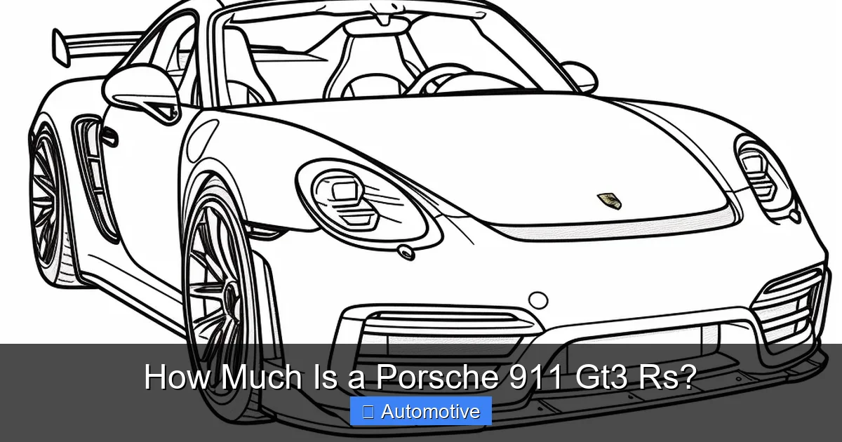 How Much Is a Porsche 911 Gt3 Rs?
