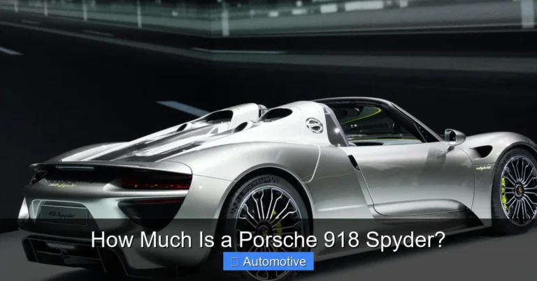 How Much Is a Porsche 918 Spyder?