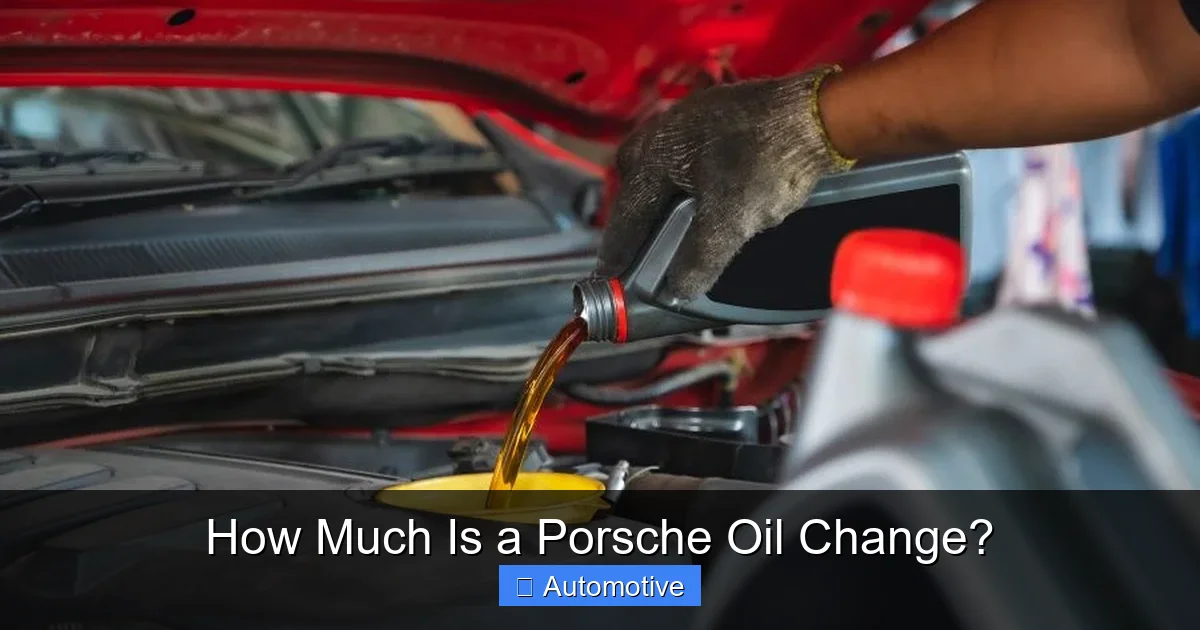 How Much Is a Porsche Oil Change?