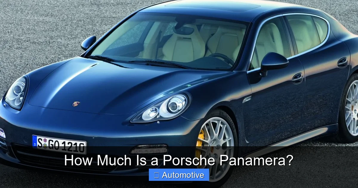 How Much Is a Porsche Panamera?