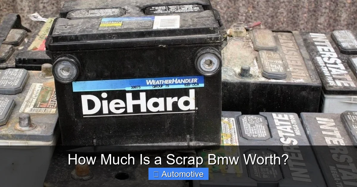 How Much Is a Scrap Bmw Worth?