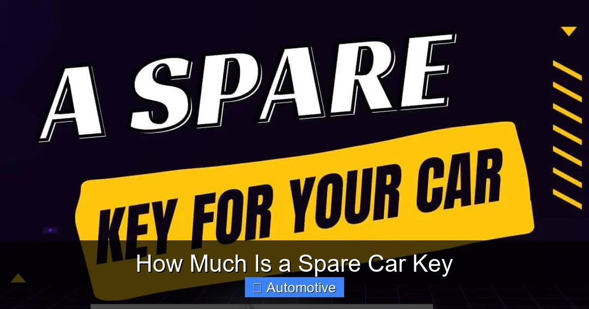 How Much Is a Spare Car Key