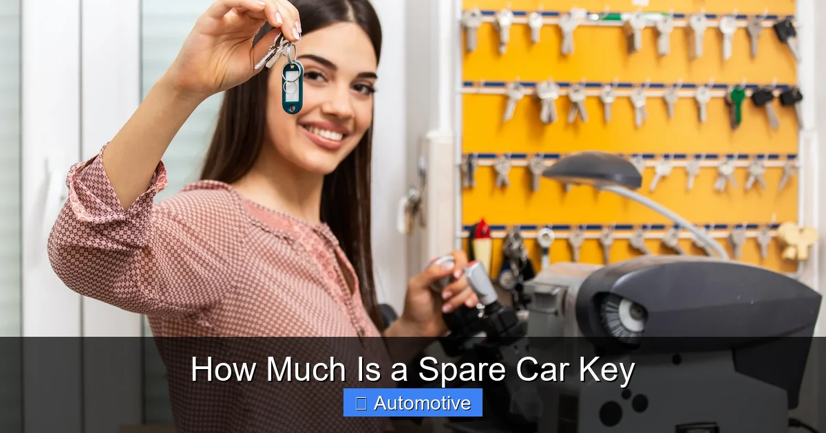 How Much Is a Spare Car Key