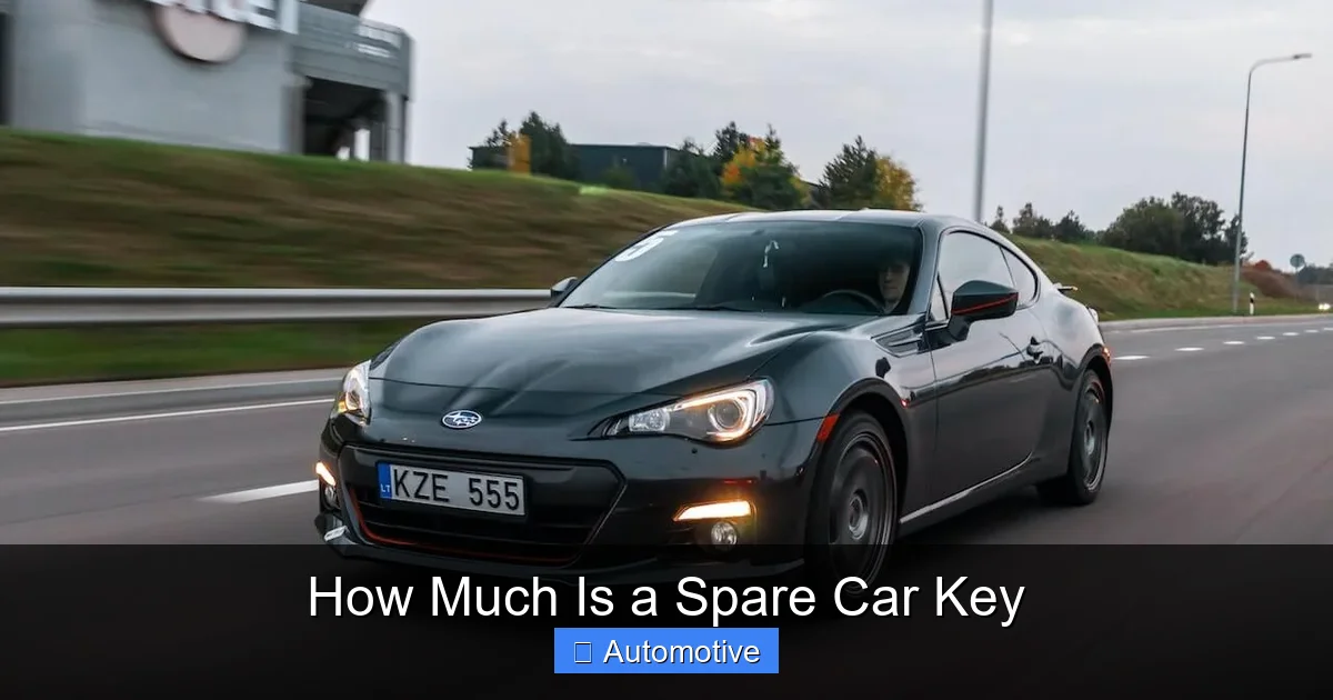 How Much Is a Spare Car Key
