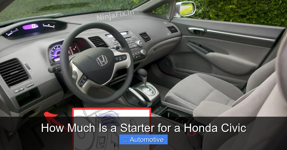How Much Is a Starter for a Honda Civic