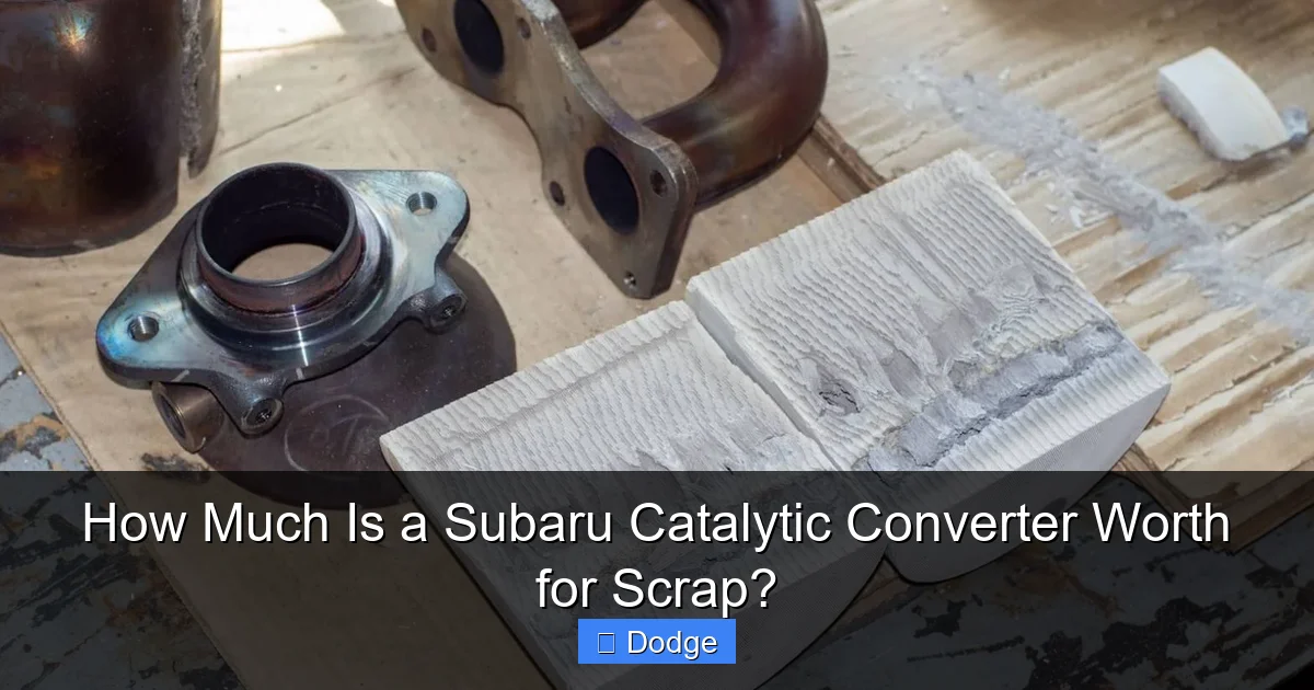 How Much Is a Subaru Catalytic Converter Worth for Scrap?