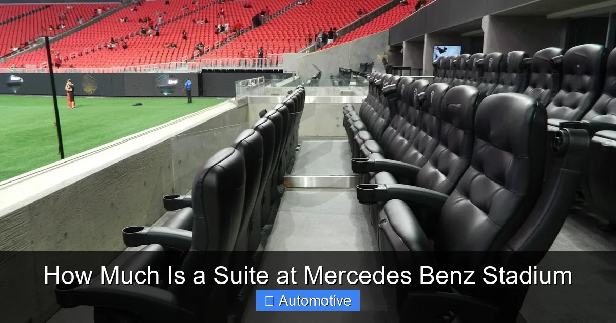 How Much Is a Suite at Mercedes Benz Stadium