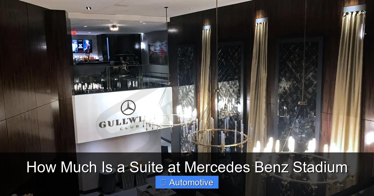 How Much Is a Suite at Mercedes Benz Stadium