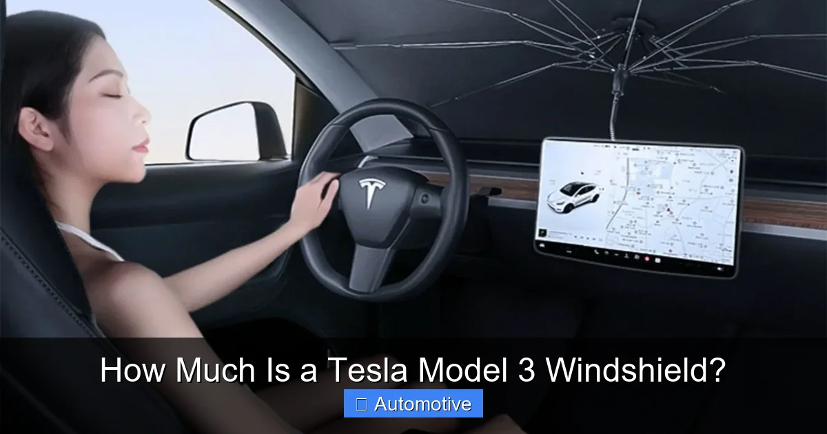 How Much Is a Tesla Model 3 Windshield?
