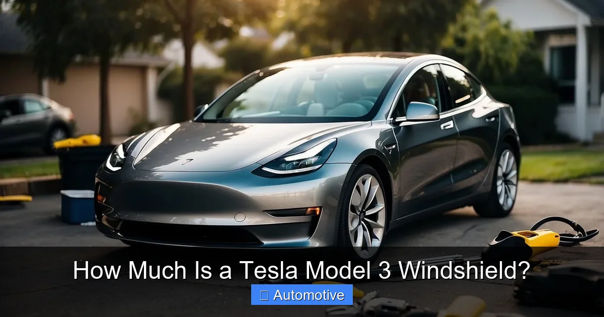 How Much Is a Tesla Model 3 Windshield?