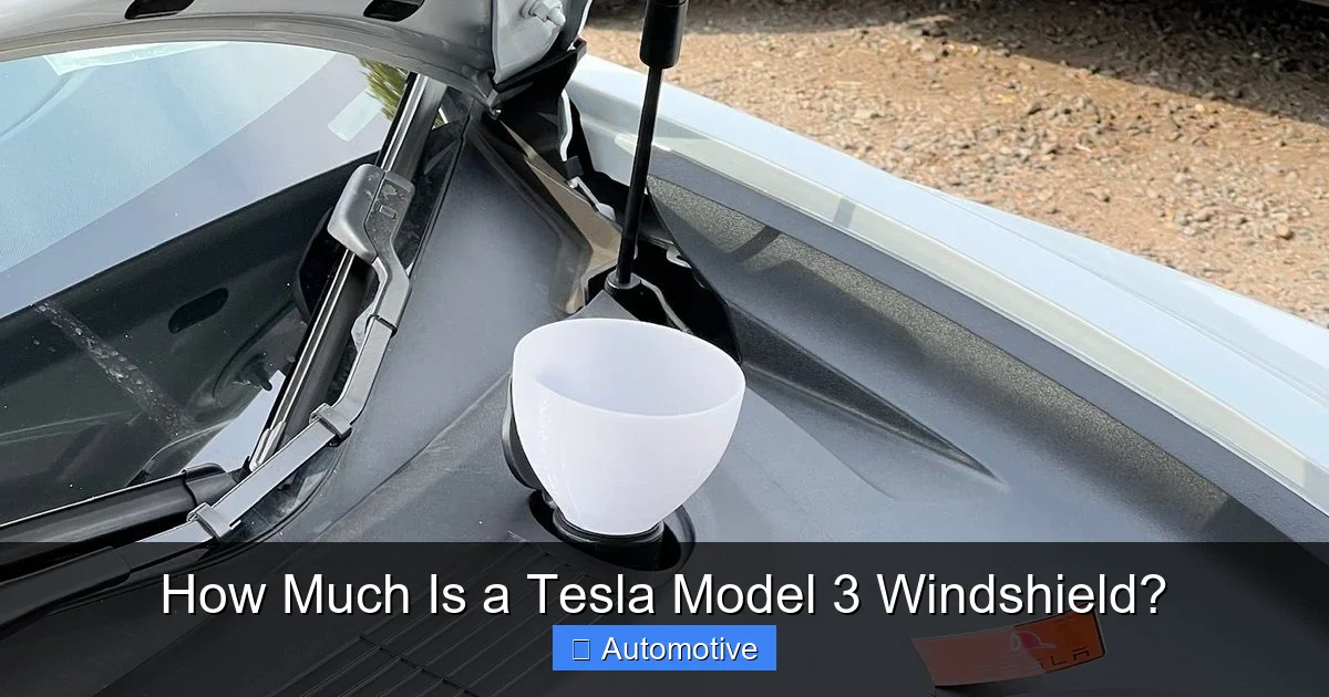 How Much Is a Tesla Model 3 Windshield?