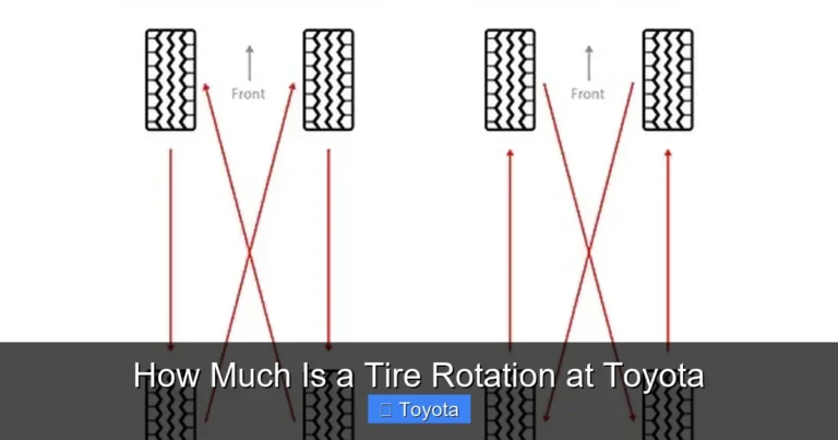 How Much Is a Tire Rotation at Toyota