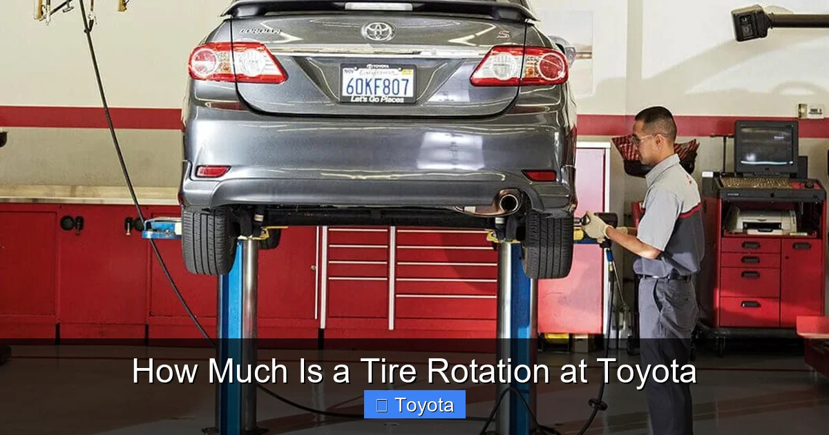 How Much Is a Tire Rotation at Toyota