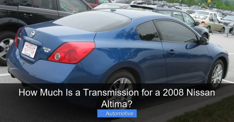 How Much Is a Transmission for a 2008 Nissan Altima?