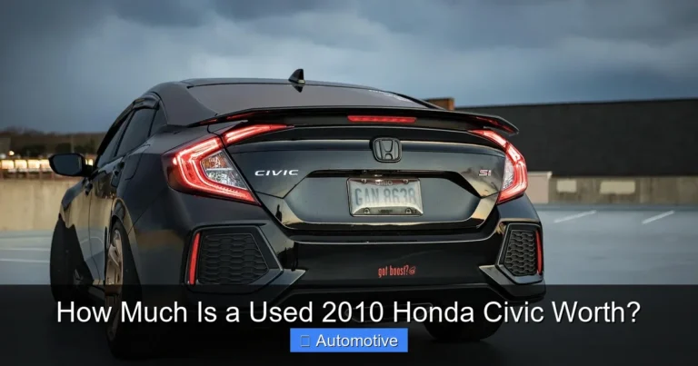 How Much Is a Used 2010 Honda Civic Worth?