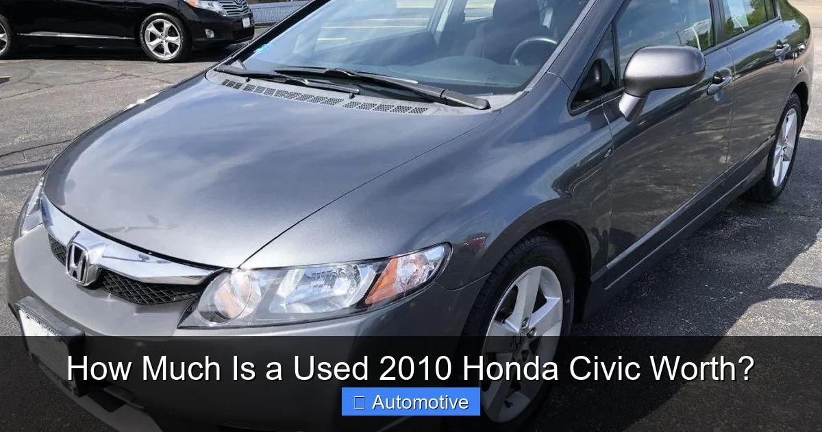 How Much Is a Used 2010 Honda Civic Worth?