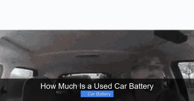 How Much Is a Used Car Battery