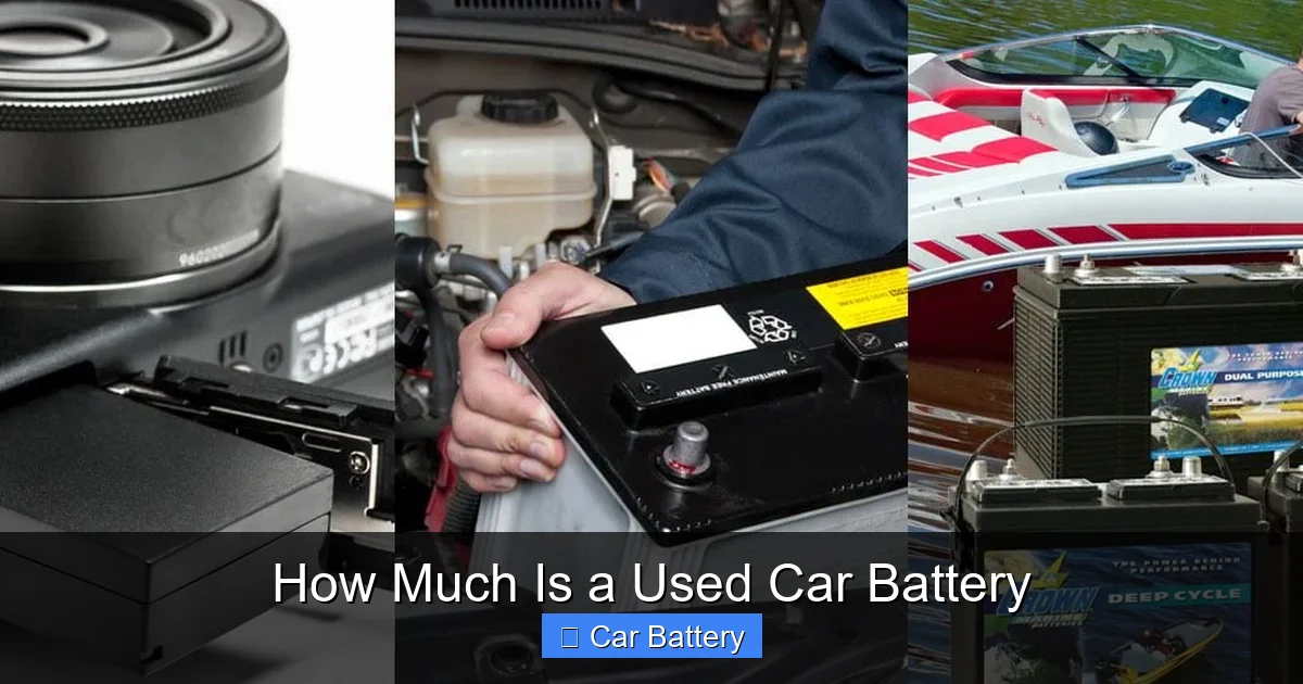 How Much Is a Used Car Battery