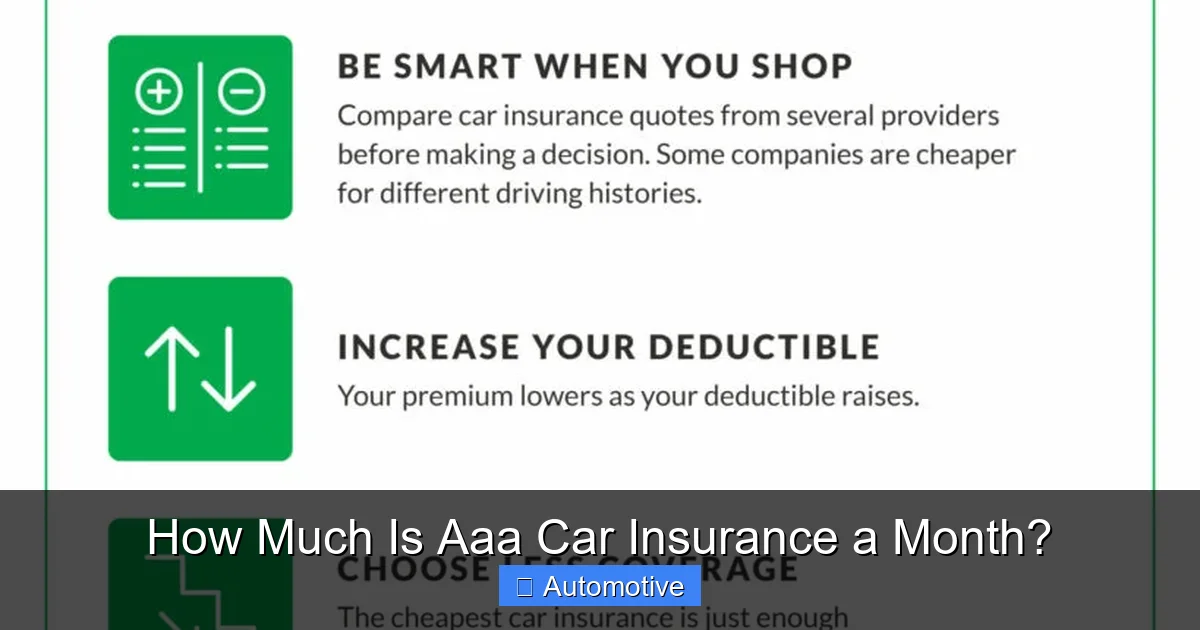 How Much Is Aaa Car Insurance a Month?