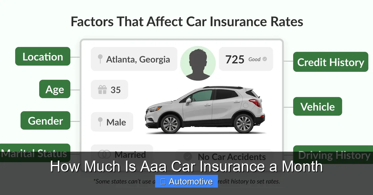 How Much Is Aaa Car Insurance a Month