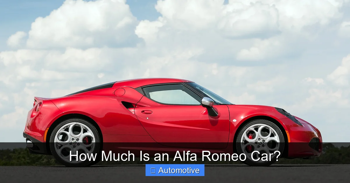How Much Is an Alfa Romeo Car?