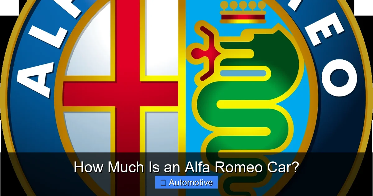 How Much Is an Alfa Romeo Car?