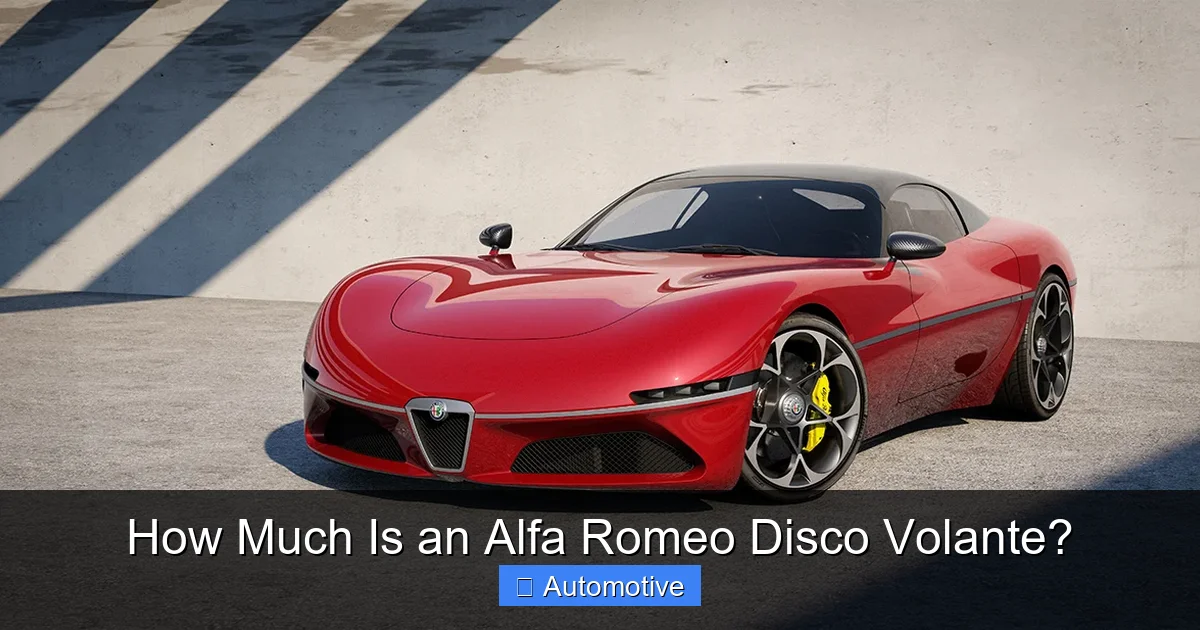 How Much Is an Alfa Romeo Disco Volante?