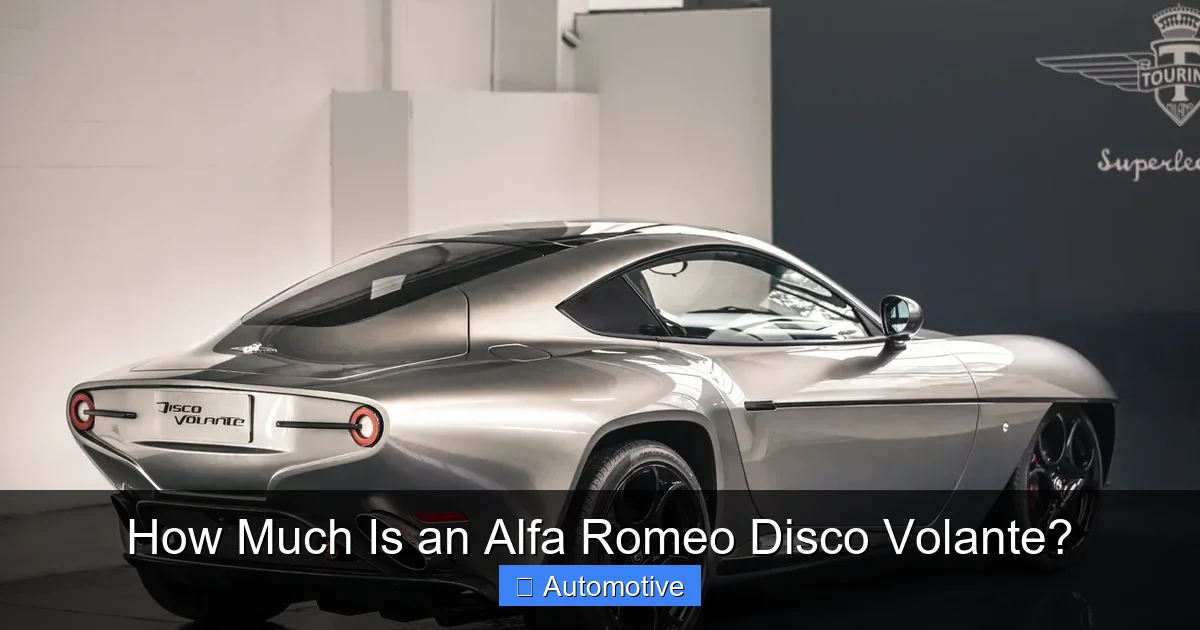 How Much Is an Alfa Romeo Disco Volante?