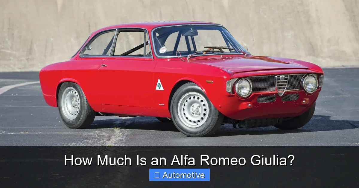 How Much Is an Alfa Romeo Giulia?